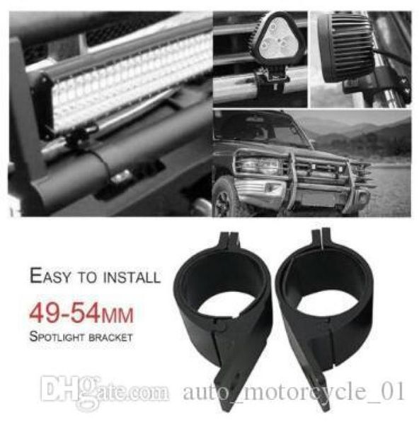 2 pçslote 4954mm barra de touro rolo tubo montagem braçadeiras suporte luz led suporte suporte para veículos offroad carros 0014964474