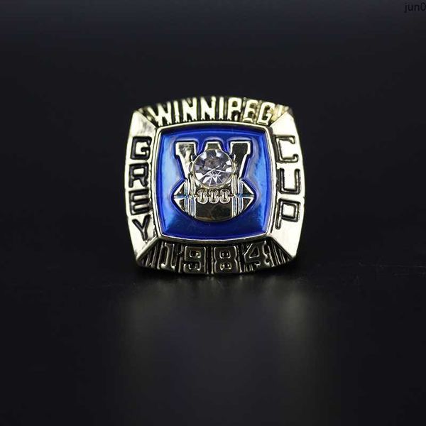 Anéis de banda Bj0x 1984 Cfl Winnipeg Blue Bomber Football Grey Cup Championship Ring