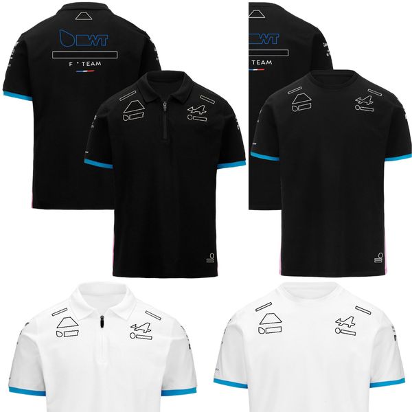 T-shirt F1 Team 2024 Formula 1 Nuova stagione Tuta da corsa Polo T-shirt Driver Fans Jersey Tops T-shirt nera da uomo estiva Taglie forti