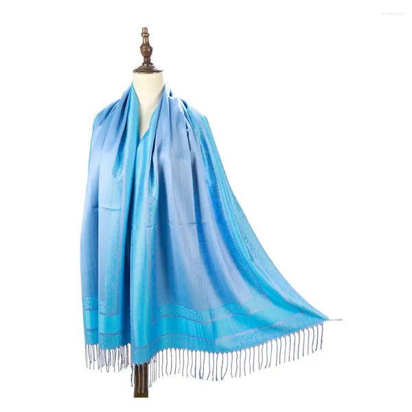 Шарфы весна-осень женские винтажные шаль модный элегантный шарф пляжная вечеринка женский корейский стиль шейный платок с кисточками повседневный