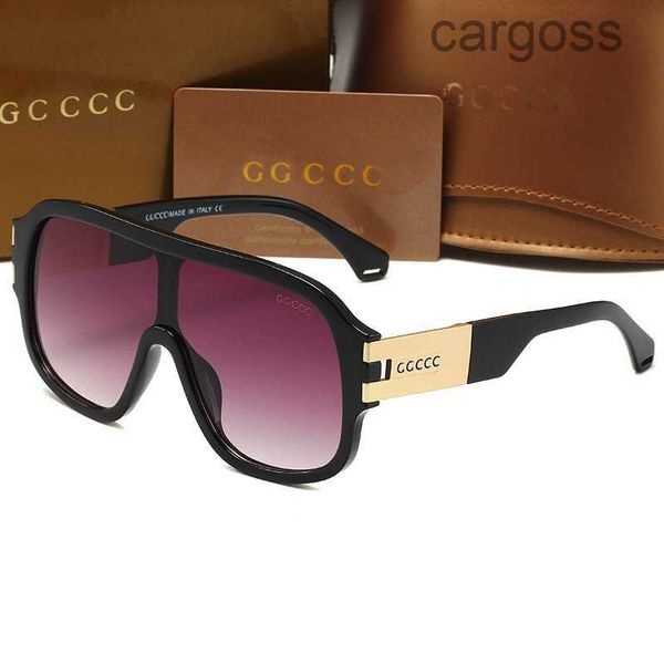 Designer di lusso Brand Fashion Round Ggities Occhiali da sole Eyewear Occhiali da sole Montatura in metallo nero Lenti in vetro scuro da 50 mm per uomo Donna con scatola 1409 FCB0 MPG6 TQ1E