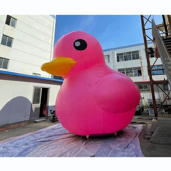 6 mH 20 pés de altura atacado bonito modelo de pato inflável gigante/4 m de altura insufláveis patos amarelos para brinquedos de decoração 003