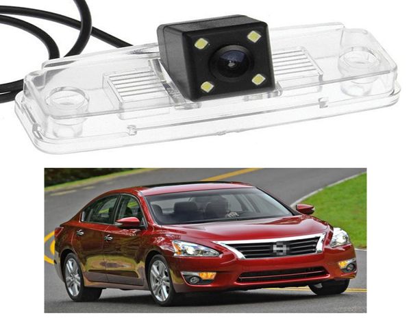 Novo 4 led câmera de visão traseira do carro reverso ccd backup apto para nissan altima 2013 2014 13 145934559