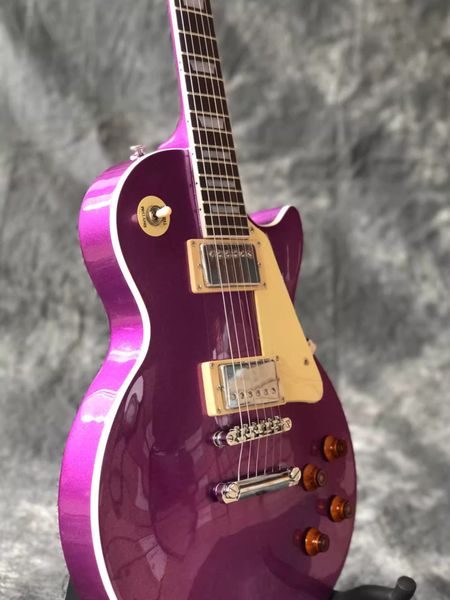 Guitarra elétrica G 19 59 R9 stand ard roxo cor mogno corpo jacarandá dedo suporte personalização frete grátis