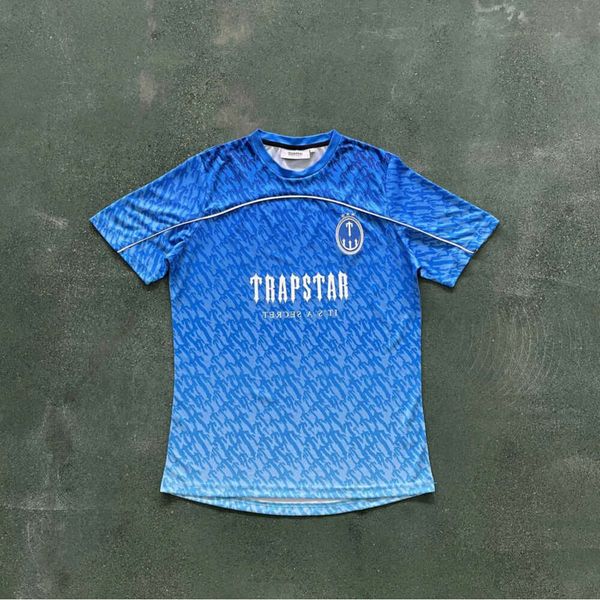 Maglietta da calcio Maglia da uomo firmata TRAPSTAR Tuta estiva Traspirante Motion Design moda 2024