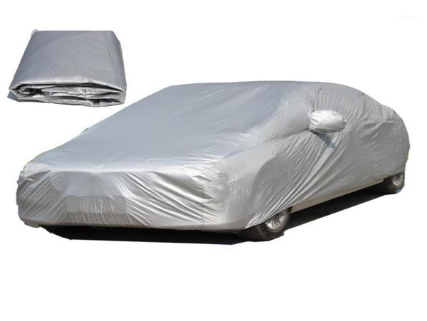 Capa protetora universal para carro, à prova d'água, para ambientes internos e externos, proteção solar uv, poeira, chuva, neve, gelo, para sedan smlxxl16079556