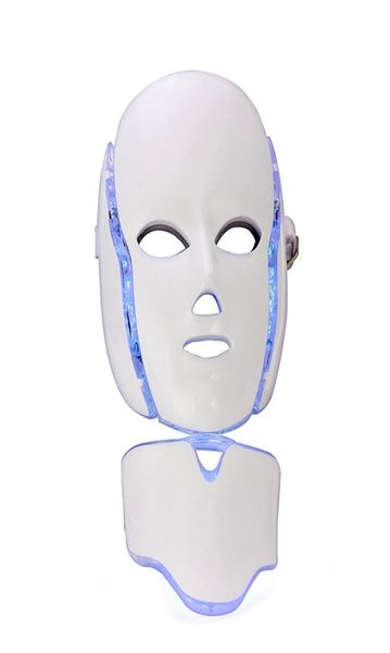 DHL 7 Cores Pon PDT Led Cuidados Com A Pele Máscara Facial Azul Verde Vermelho Terapia de Luz Dispositivos de Beleza8073548