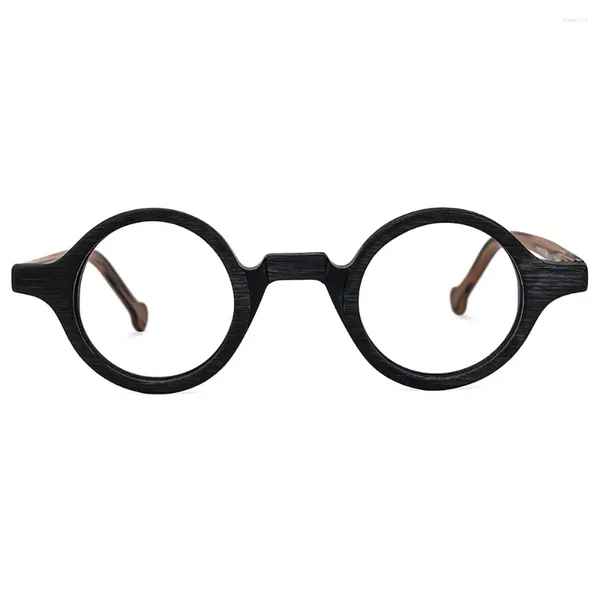 Sonnenbrillenrahmen Zeelool Retro Runde Acetat Brillenrahmen Klassische Nerd-Brille für Männer ZFA0176