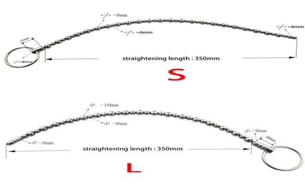 Edelstahl Harnröhrenperlen Sounding Rod Solid Sound Dilatatoren Dilatation Pinis Penis Plug Männliches Sexspielzeug Harnröhre 2108202227014