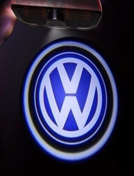 VW Passat B6 B7 Golf için LED Kapı Logosu Projektör Işığı 6 7 Jetta MK5 MK6 CC TIGUAN SCIROCCO VW RLINE4601157