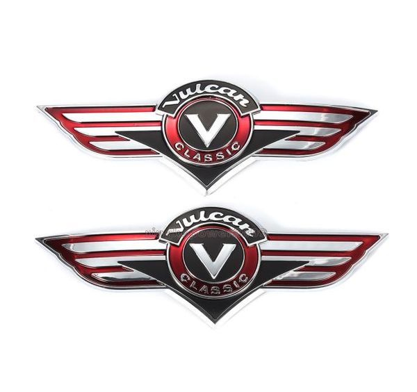 Adesivi per decalcomanie con emblema distintivo per serbatoio benzina moto sinistra destra per Kawasaki Vulcan Classic4626804