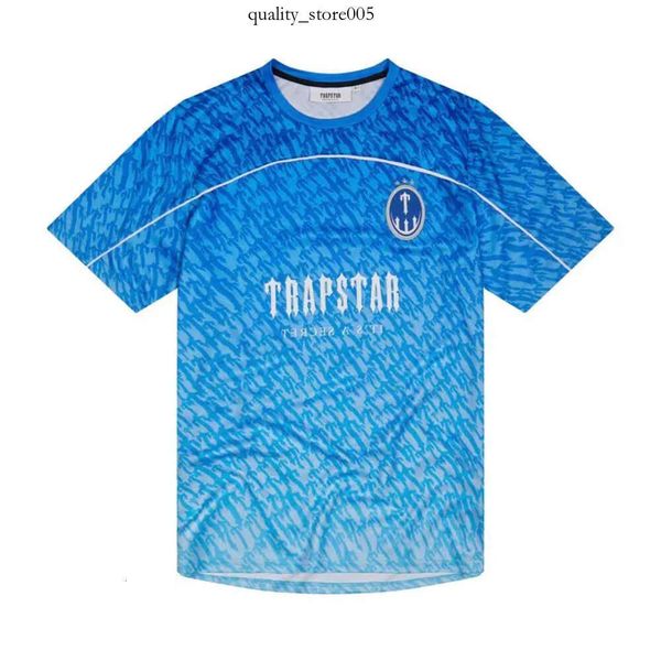 Nuove magliette da uomo Trapstar Limited London T-shirt da uomo Manica corta Camicia blu unisex per uomo Moda Harajuku Tee Tops Magliette maschili 374