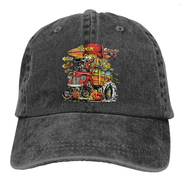 Bonés de bola Pure Color Dad Hats Red Women's Hat Sun Visor Baseball Rat Fink Peaked Cap