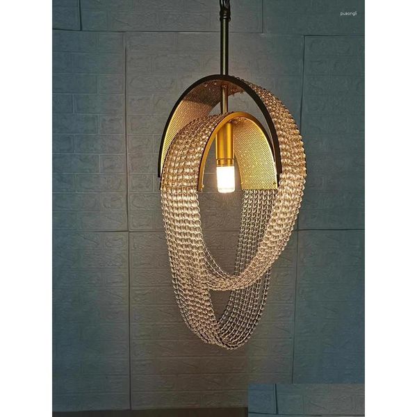 Pendelleuchten American Crystal Lights Fixture Luxus Quasten Nachttisch Kronleuchter Schlafzimmer Esszimmer Bar Droplight Lustres Drop Deliver DHFPO