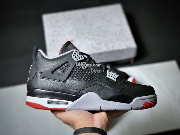 Баскетбольные кроссовки Bred Reimagined 4 Top Quality With Box 4s 2024, кроссовки, кроссовки