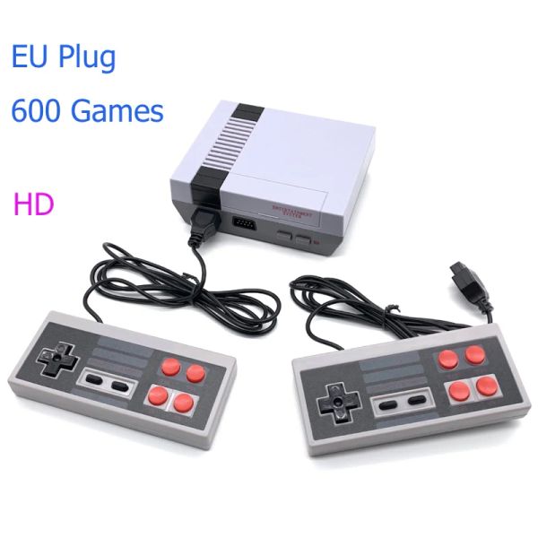 Consoles atacado hd saída av retro clássico jogador de jogo portátil tv console de videogame infância builtin 600/500 jogos mini console