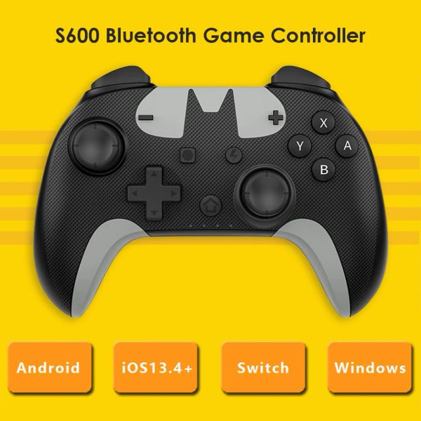 Gamepad 2021 NUOVO S600 Per Nintendo Switch Pro Controller Controller di gioco wireless Bluetooth Gamepad cablato per iPhone Telefono Android PC