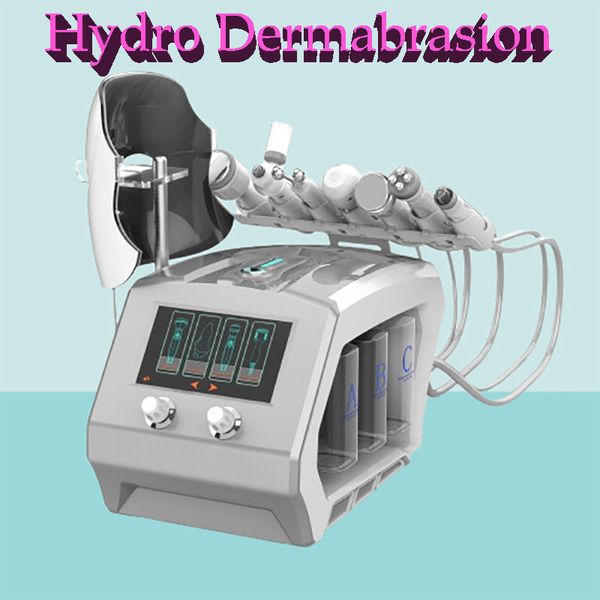 Tragbare Hydra Dermabrasionsmaschine 8 in 1 Mikrodermabrasion Gesichtshaut Tiefe Reinigungshautschrubbe Blackhead Entfernung