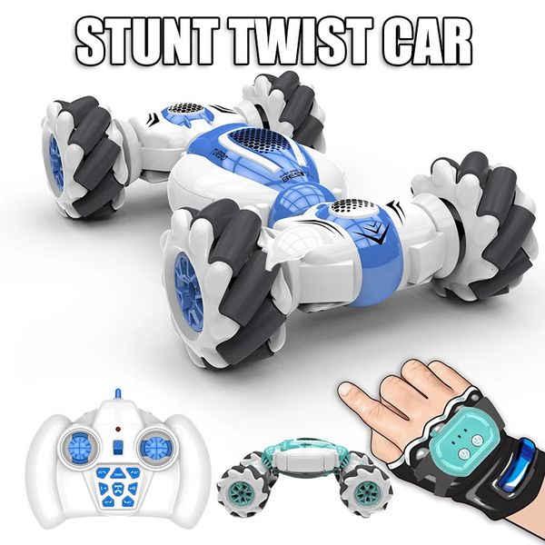 2,4 GHz Cart S-012 Rc Stunt-Auto Fernbedienung Uhr Gestensensor abnehmbares Spielzeugauto Kindergeburtstagsgeschenk 240221