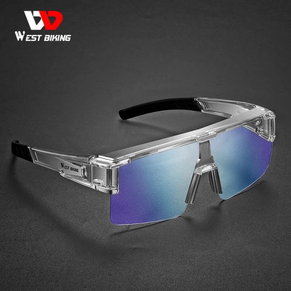 Occhiali WEST BIKING Occhiali da ciclismo fotocromatici adatti a occhiali da sole miopi Occhiali polarizzati UV 400 Occhiali da guida per occhiali da pesca
