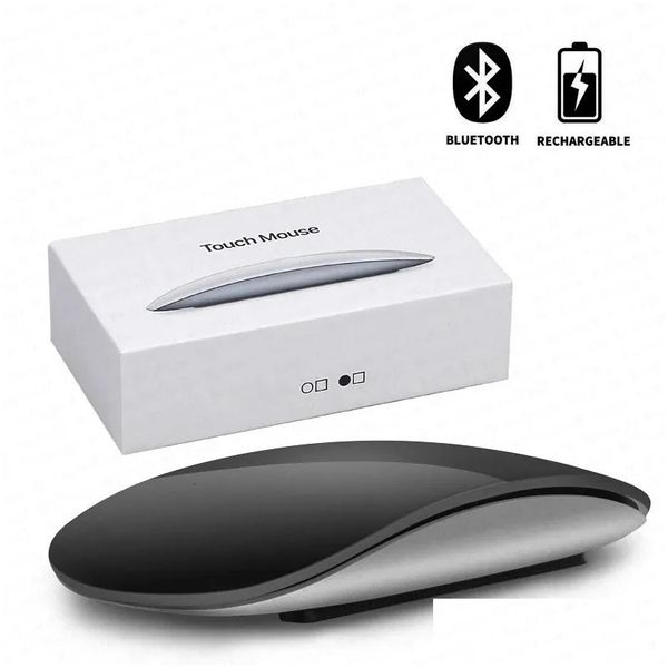 Ratos para Apple Original Sem Fio Bluetooth Touch Magic Mouse Pro Laptop Tablet Pc Gaming Ergonômico 231117 Drop Delivery Computadores Net Othdu