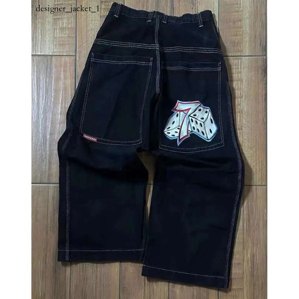 Джинсы jnco Дизайнерские брендовые мужские джинсы jnco Baggy Y2K Модные мужские хип-хоп карманы Синие винтажные джинсовые брюки Harajuku Готические широкие брюки Джинсы для скейтборда женские