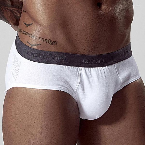 Cuecas chegada homens roupa interior sexy briefs algodão respirável calcinha masculina cueca tanga u bolsa deslizamento homme