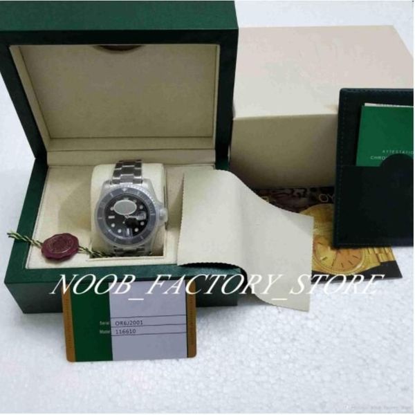 N Factory Watch V5 versão 3 cores 2813 Movimento Relógio Preto Moldura Cerâmica Vidro Safira 40mm 116610 116610LN Relógios Masculinos com N2668