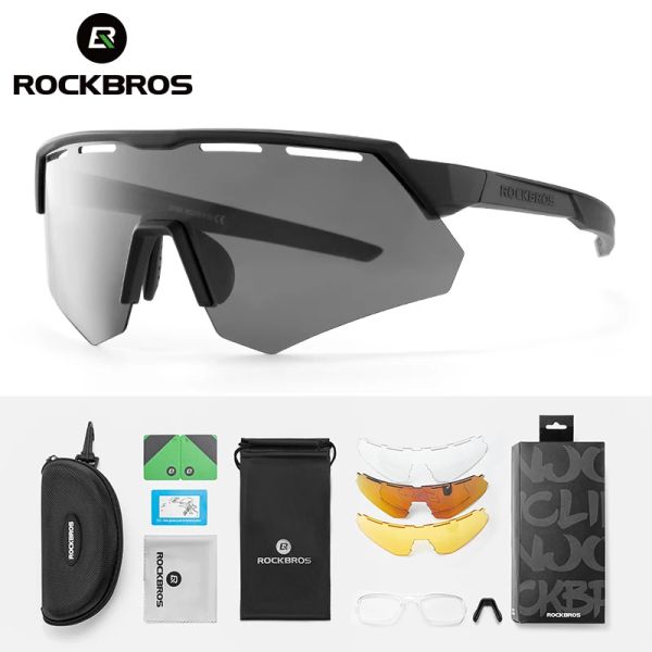 Eyewears Rockbors Fahrradgläser Männer Frauen polarisierte Linsen Fahrradbrillen Myopia Frambrille Sonnenbrille Mtb Road Cycling Brillengläser