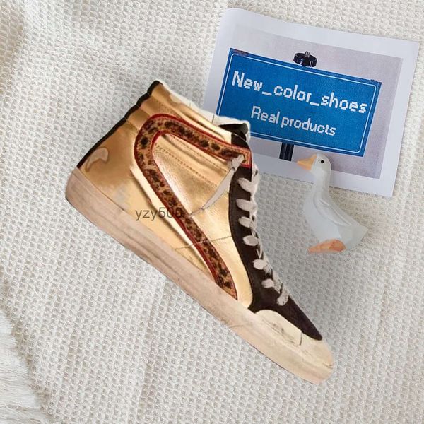 Golden Goose Deluxe Brand GGDB Вы Novo lançamento moda feminina sapatos de cano alto meados slide super bola estrela tênis sapatos luxo lantejoulas clássico branco preto rosa do-v