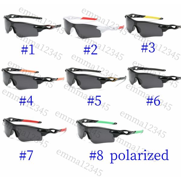 Herren-Sonnenbrille mit polarisierten Gläsern, Sportbrille für Damen und Herren, Outdoor-Reiten, explosionsgeschützt, 8 Farben