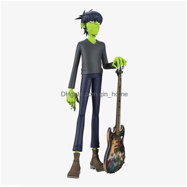 Objetos decorativos estatuetas z figuras colecionáveis rock band conjunto de 4 ornamentos de resina acessórios de decoração para casa para sala de estar dh59p