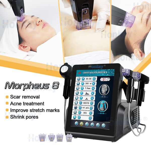 3 in 1 Inmode Morpheus 8 con martello freddo Gold Rf Microneedle Machine Trattamento viso e corpo Lifting viso Rassodamento e freschezza Rimozione rughe