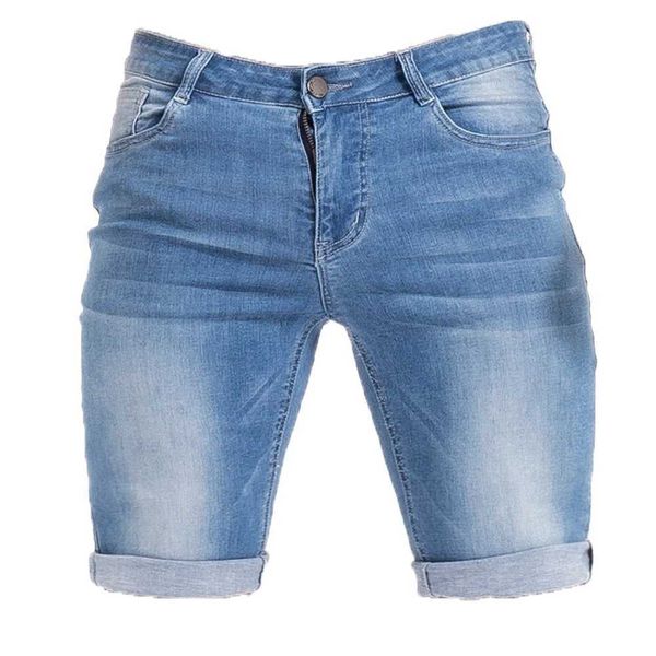 Pantaloncini da uomo Pantaloncini da uomo pantaloncini in denim neri a vita alta aperti sul davanti jeans estivi marca da uomo taglie forti abbigliamento da strada casual DK03 J240221