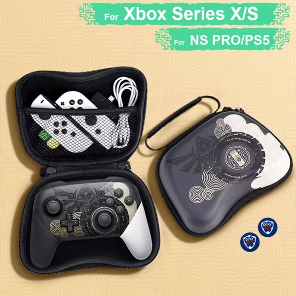 Casos que transportam estojo de bolsa de armazenamento de viagem para controlador PS5 PS4, para o controlador Xbox Series X/S, para Nintendo Switch Pro Controller