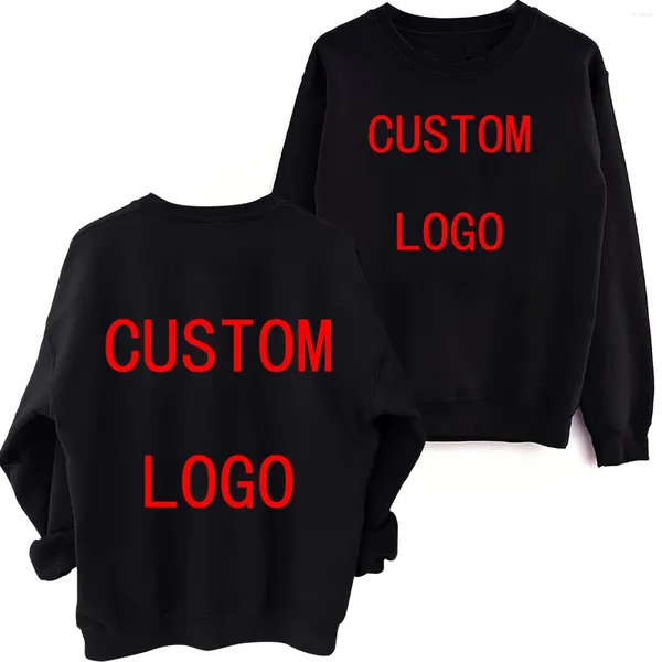 Hoodies dos homens Homens Mulheres Moletom Personalizado Oversized Crewneck Manga Longa Solta Moletons Casuais