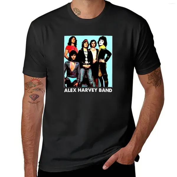 Regatas masculinas Alex Harvey Band Camiseta fofa de verão roupas de anime plus size camiseta para homens