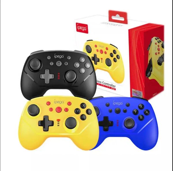 Gamepads IPega PG9162 Gamepad sem fio Bluetooth para Nintendo Switch Sixaxis Vibrating Game Controller Ergonômico NS Switch Pro Joystick