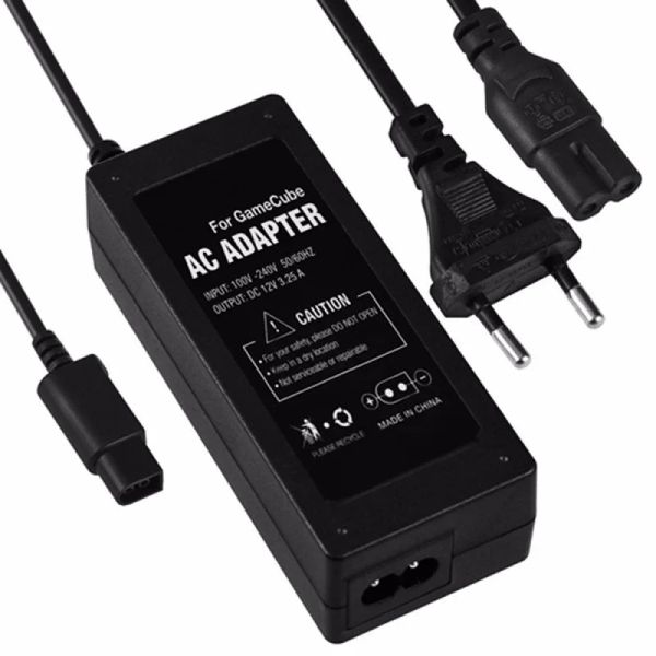 Alimentatore per Nintendo per console per videogiochi GameCube, caricabatterie per adattatore CA/CC NGC 100240 V 60 HZ 0,6 A UE/USA