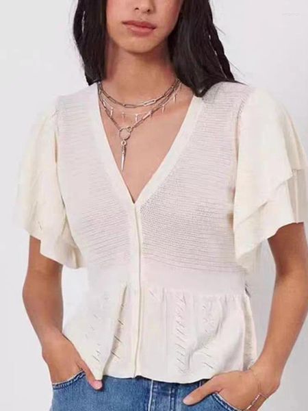 Maglieria da donna Prezzo di liquidazione Cardigan in maglia con maniche a farfalla e maniche a farfalla