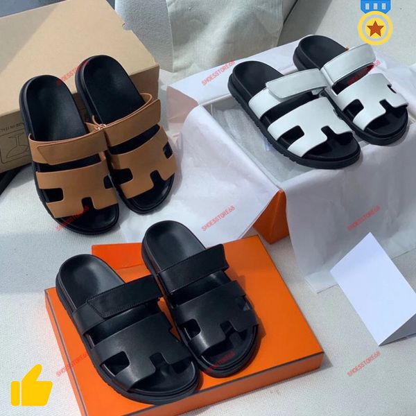 Designer slide chinelos praia clássico sandálias planas slide vestido sapatos luxo verão senhora couro flip flops top qualidade homens mulheres slides tamanho 35-43