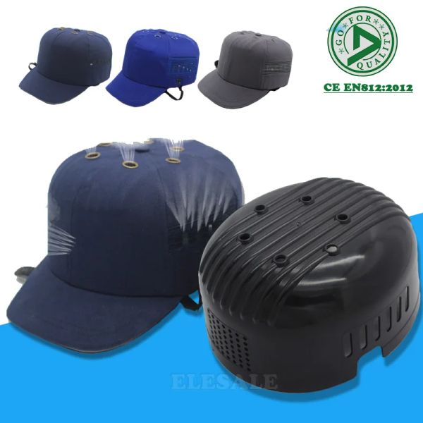 Snapbacks novo trabalho de segurança duro colisão boné capacete chapéu de beisebol estilo protetor duro pp chapéu para trabalho fábrica loja carregando proteção cabeça