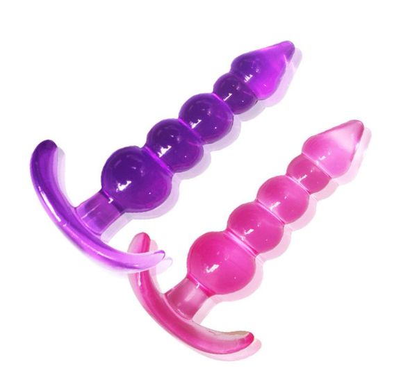 Cinque perle di giocattoli del sesso anale per uomini e donne con piacere dopo la corte dispositivo di masturbazione femminile spina anale stimolazione del punto G8474110