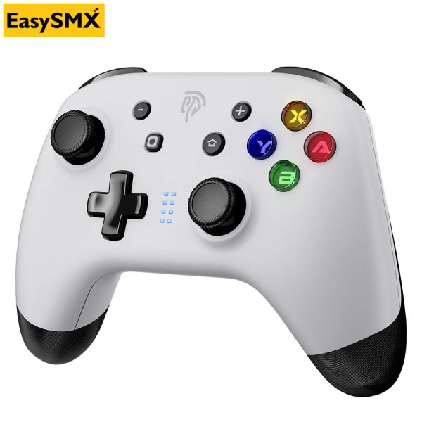 Gamepads easysmx bayard 9124 bluetooth gamepad controlador joystick para nintendo switch/pc/telefone/vapor uma chave para acordar 6 eixos giroscópio