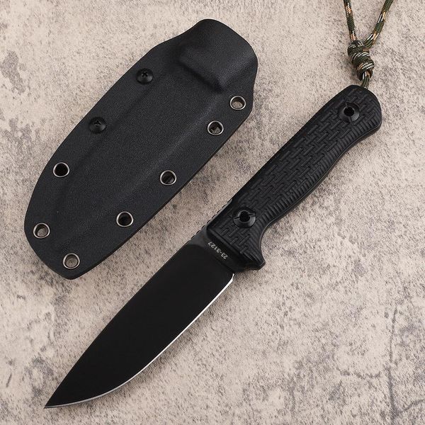 Nuovo arrivo A2241 Coltello dritto di sopravvivenza esterna di fascia alta D2 Lama a punto di caduta Full Tang G10 Coltelli a lama fissa con Kydex