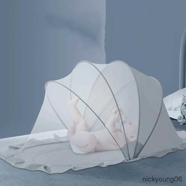 Rede de berço criptografada malha berço mosquiteiro cobertura completa universal capa mosquito dobrável cama do bebê recém-nascido capa mosquito cama do bebê