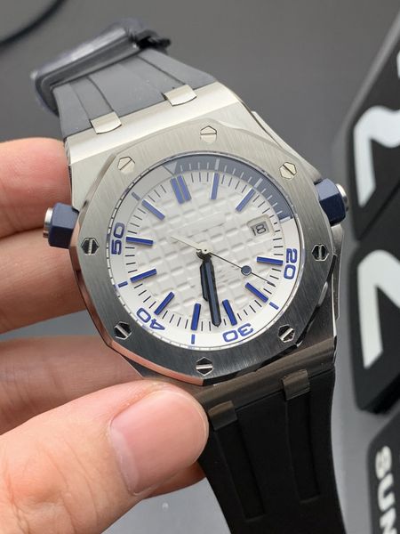 Relógio masculino de luxo designer relógio 42mm relógio multifuncional safira dial 904l alta qualidade à prova dwaterproof água natação presente do feriado com caixa
