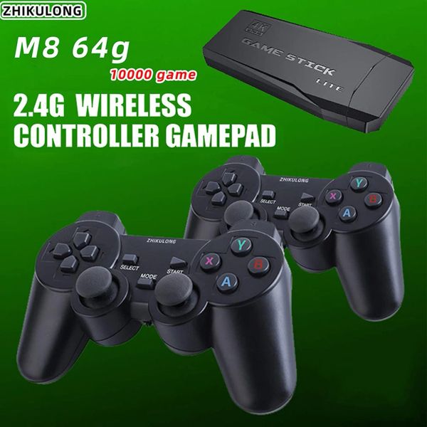 Gamepads 2.4G Controlador Sem Fio com Receptor Jogo Sem Fio Joystick Gamepad 3D Rocker Home TV Mini Game Console Controlador para PS1