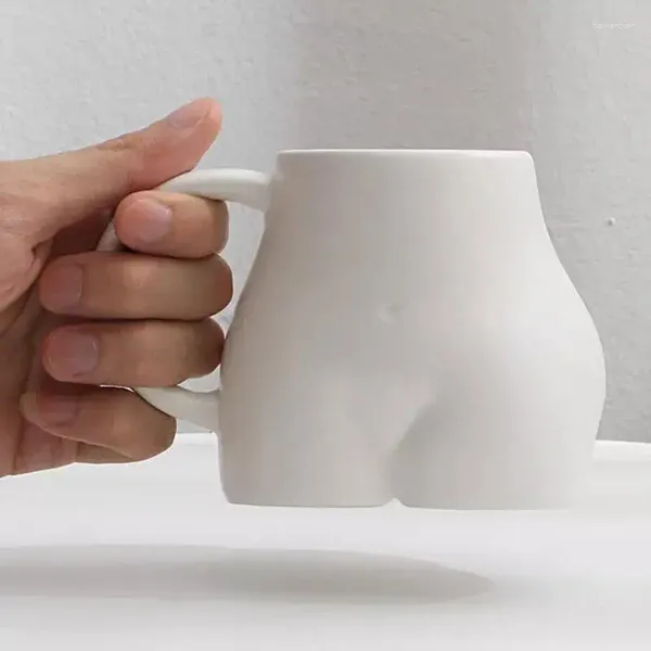 Tazze Forma del corpo Tazza da caffè Donna divertente Culo BuShape Tazza da latte Tavolo da pranzo Decorazioni Accessori Regali Tazze in ceramica