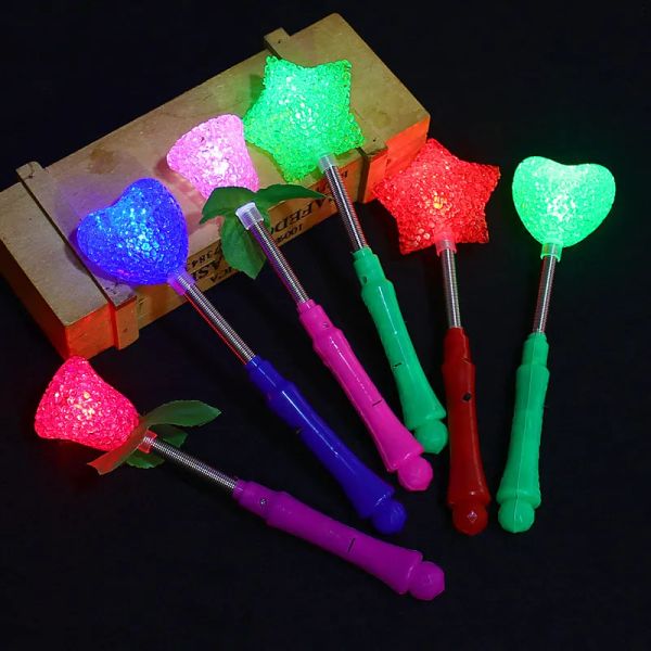 Bastone luminoso a LED all'ingrosso Decorazione per feste Bastone magico Bastone luminoso Flash Bastone fatato Festa notturna Regali per bambini Puntelli per feste luminose Buon compleanno